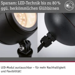 Paulmann Smart LED, proyector de suelo con piqueta Kikolo, CCT, antracita, IP65