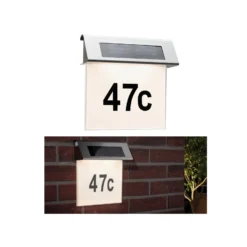 Paulmann Solar aplique con número de casa LED IP44