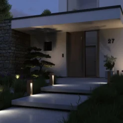 Paulmann Trabia Baliza LED madera, altura 40 cm