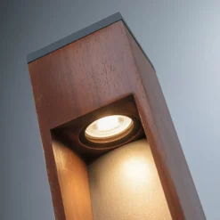 Paulmann Trabia Baliza LED madera, altura 40 cm