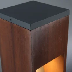 Paulmann Trabia Baliza LED madera, altura 60 cm