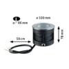 Paulmann Vanea Lámpara de suelo empotrable LED IP67, Ø 10cm