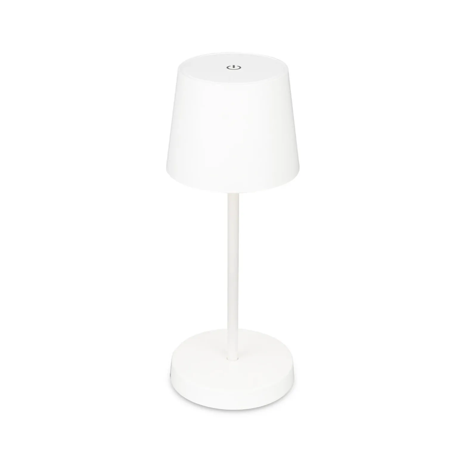 Piha Lámpara de mesa LED con batería recargable, blanca