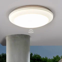 Plafón con sensor Umberta 2 x E27 blanco