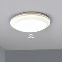 Plafón con sensor Umberta 2 x E27 blanco