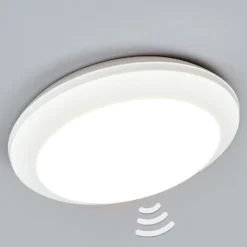 Plafón con sensor Umberta 2 x E27 blanco