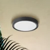 Plafón LED de exterior Anabella, gris oscuro