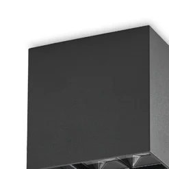Plafón LED Eveta de Lindby, 10 cm, antracita, aluminio, IP65