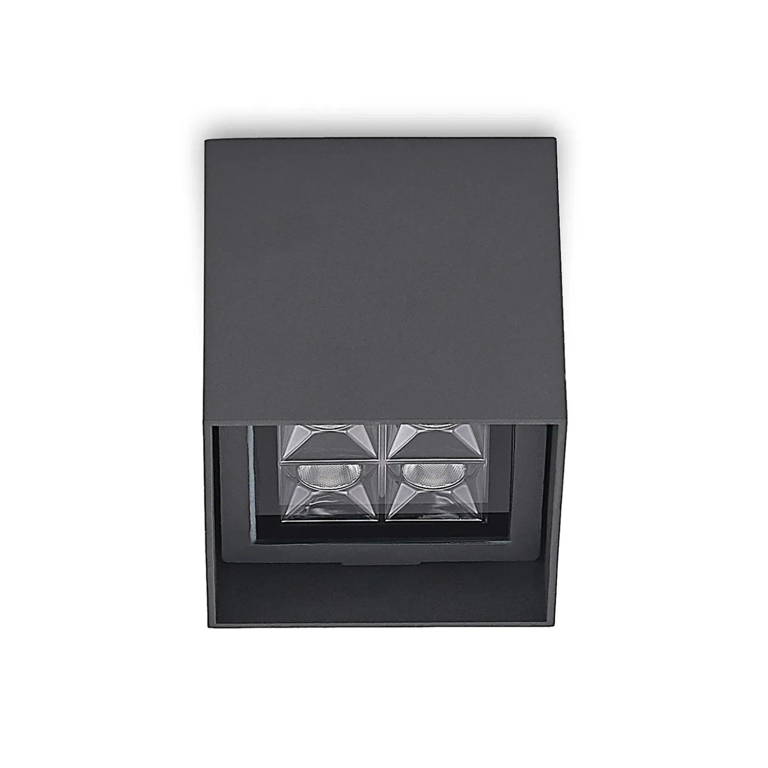 Plafón LED Eveta de Lindby, 10 cm, antracita, aluminio, IP65