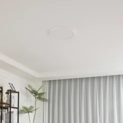 plafón LED Lindby Pravin, Ø 40 cm, CCT, blanco