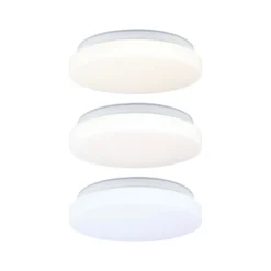 Plafón LED Luiana de Paulmann, blanco, con sensor, IP44
