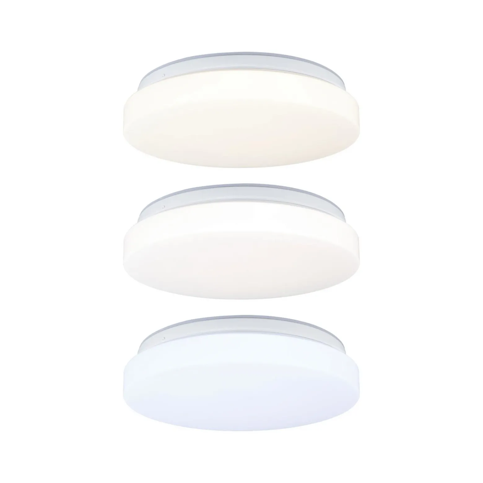 Plafón LED Luiana de Paulmann, blanco, con sensor, IP44