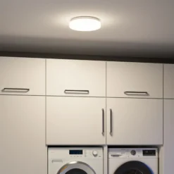 Plafón LED Luiana de Paulmann, blanco, con sensor, IP44