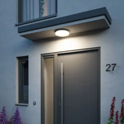 Plafón LED Luiana de Paulmann, blanco, con sensor, IP44
