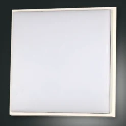 Plafón LED para exterior Desdy, 30x30 cm, blanco