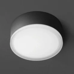 Plafón LED 1421 para exterior, grafito Ø 20,5cm
