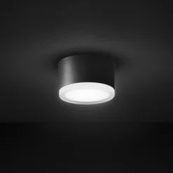 Plafón LED 1420 para exterior, grafito Ø 13 cm