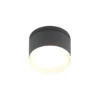 Plafón LED para exterior Lindby Mathea, cilíndrico