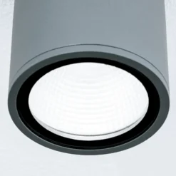 Plafón LED Sputnik IP65 Ø 9 cm antracita