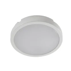 Plafón LED Vera, blanco, plástico, Ø 22 cm, IP65