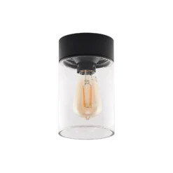 Plafón para exterior Arcchio Liljana, IP65, negro