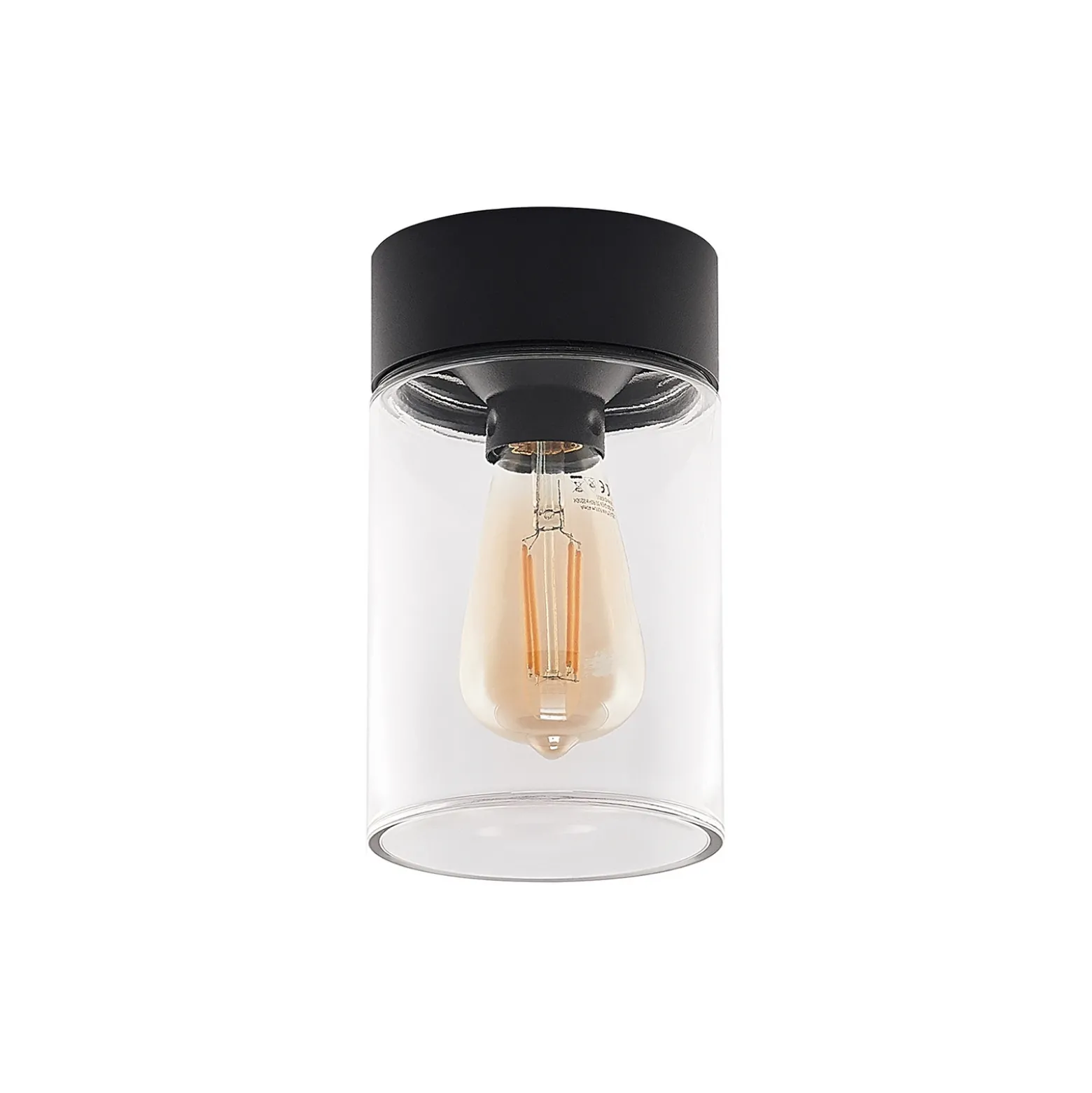 Plafón para exterior Arcchio Liljana, IP65, negro
