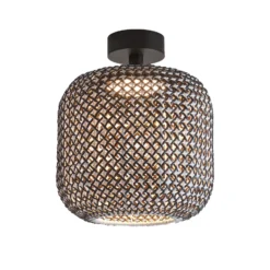 Plafón para exterior Bover Nans PF/31 LED, marrón