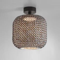 Plafón para exterior Bover Nans PF/31 LED, marrón