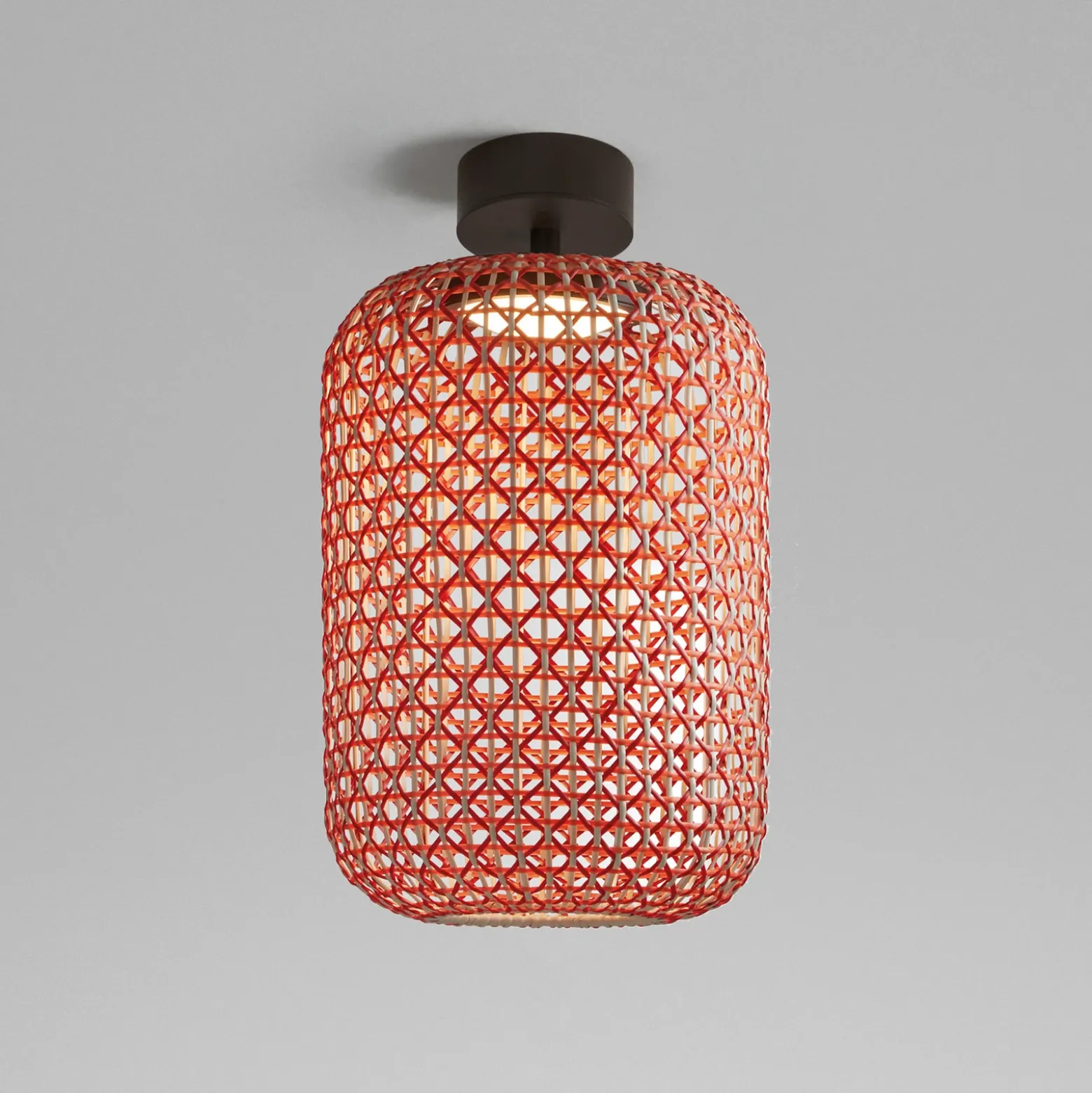 Plafón para exterior Bover Nans PF/31.2 LED, rojo