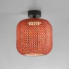 Plafón para exterior Bover Nans PF/31 LED, rojo