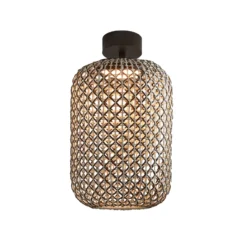 Plafón para exterior Bover Nans PF/31.2 LED, marrón