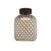Plafón para exterior Bover Nans PF/21 LED, marrón