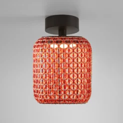 Plafón para exterior Bover Nans PF/21 LED, rojo