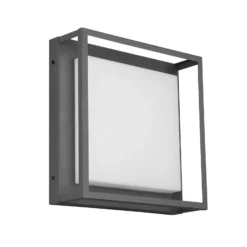 Plafón para exterior LED Witham IP54, CCT, antracita