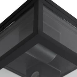 Plafón para exterior Lindby Kremena, negro