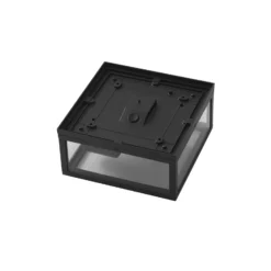Plafón para exterior Lindby Kremena, negro