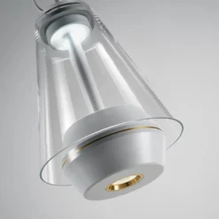 Prandina Shuttle lámpara de mesa LED IP44 blanco