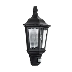 Práctico aplique de exterior Ancona, negro