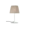 PR Home lámpara de mesa de exterior Agnar, blanco / marrón, 57 cm