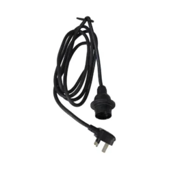 PR Home Saigon lámpara colgante exterior negro Ø28cm cable 2.5m