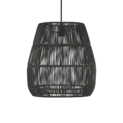 PR Home Saigon lámpara colgante exterior negro Ø38cm cable 2.5m
