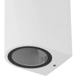 Prios aplique de exterior Tetje, blanco, redondo, 10 cm