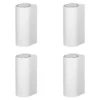 Prios aplique de exterior Tetje, blanco, redondo, 16 cm, set de 4