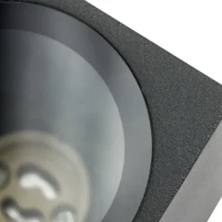 Prios aplique de exterior Tetje, negro, angular, 10 cm