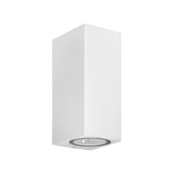 Prios aplique de exterior Tetje, blanco, angular, 16 cm