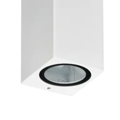 Prios aplique de exterior Tetje, blanco, angular, 16 cm