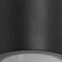 Prios aplique de exterior Tetje, negro, redondo, 10 cm