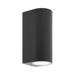 Prios aplique de exterior Tetje, negro, redondo, 16 cm