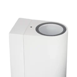 Prios aplique de exterior Tetje, blanco, redondo, sensor, set de 2