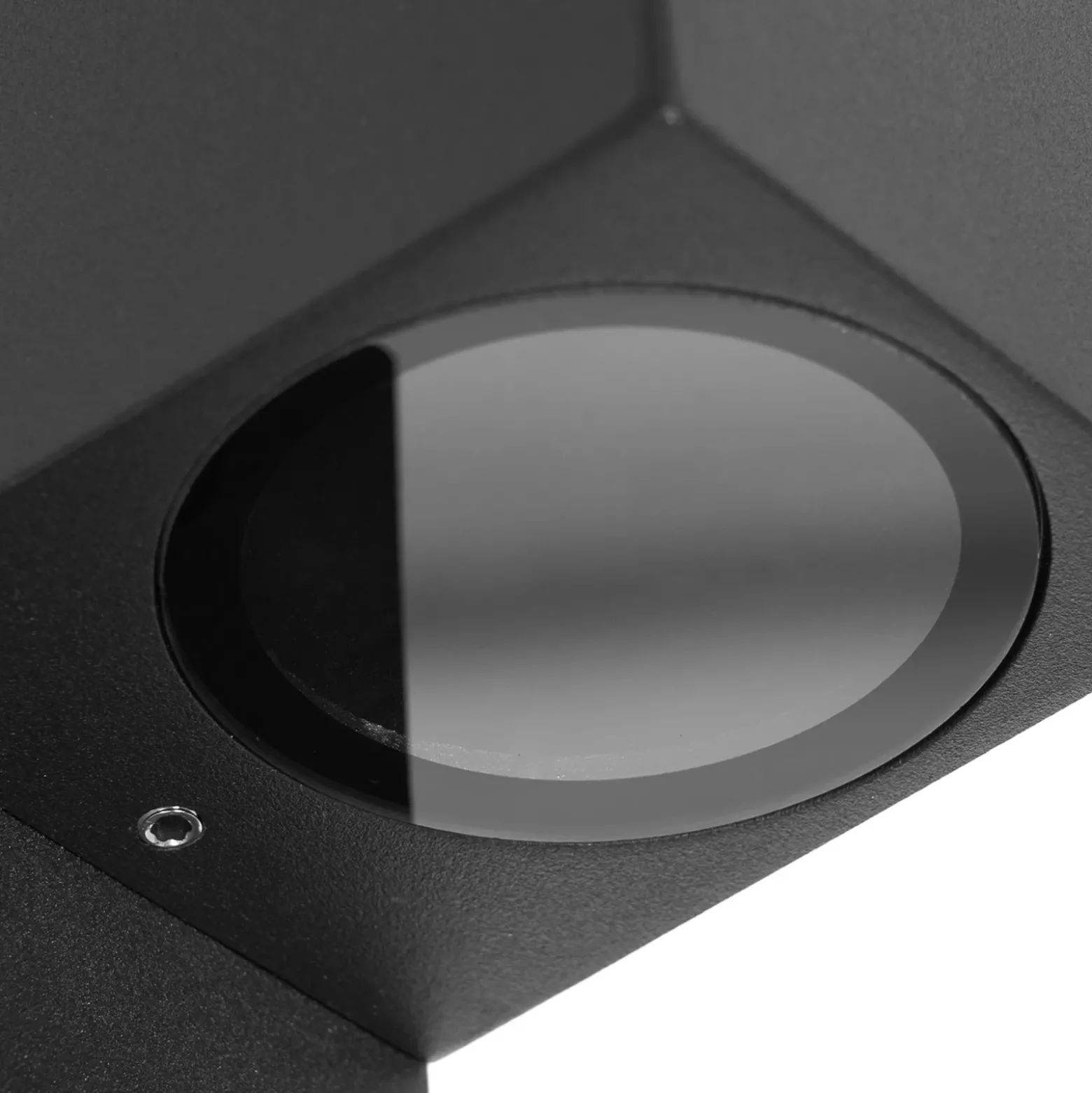 Prios aplique de exterior Tetje, negro, angular, sensor, 2 unidades